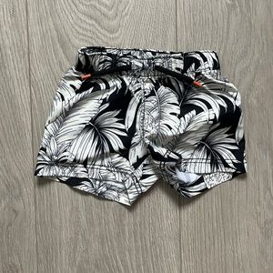 Old Navy palm leaf swim shorts (0-3)